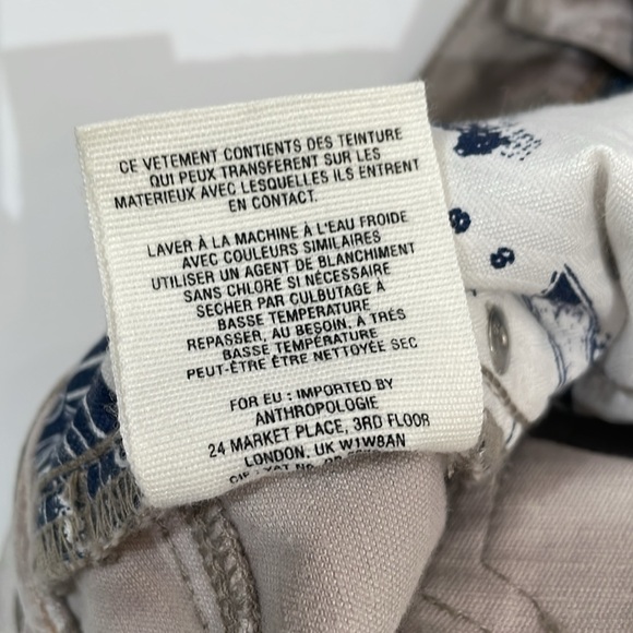 Anthropologie Pilcro Camo Print Pants Size 32P High Rise Skinny EUC - Picture 12 of 13